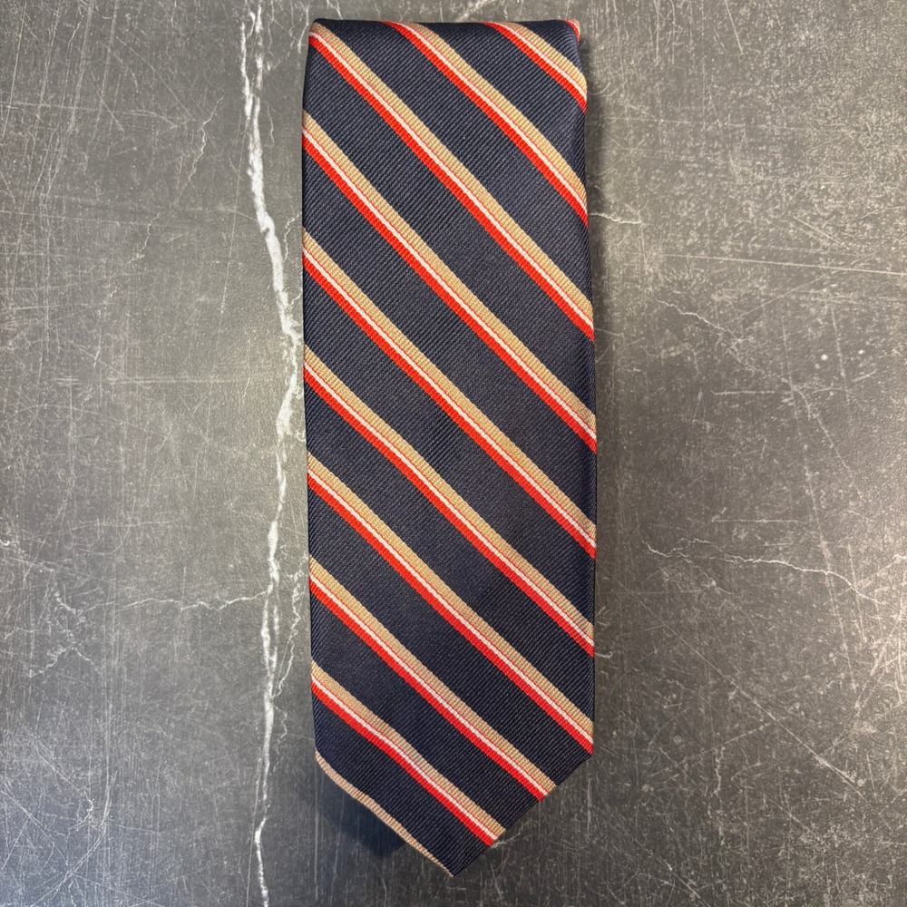 Mens Tie | Vintage Bamberger's ('80s) Silk Repp Tie | Coltswold | J.S. Blank
